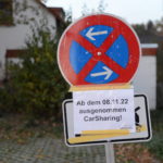 Schild: Parken Verboten außer für Carsharing